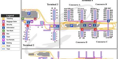 스카이하버 공항 터미널 지도